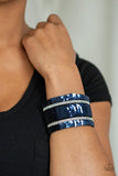 MERMAID Service - Blue Bracelet - Paparazzi Accessories Bracelet FS-Bedazzle Me Pretty Mobile Fashion Boutique