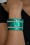 MERMAID Service - Green Bracelet - Paparazzi Accessories Bracelet FS-Bedazzle Me Pretty Mobile Fashion Boutique