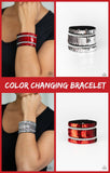 MERMAID Service - Red Bracelet - Paparazzi Accessories Bracelet FS-Bedazzle Me Pretty Mobile Fashion Boutique