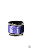 MERMAIDS Have More Fun - Blue & Purple Bracelet - Paparazzi Accessories Bracelet Bedazzle Me Pretty Mobile Fashion Boutique