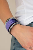 MERMAIDS Have More Fun - Blue & Purple Bracelet - Paparazzi Accessories Bracelet Bedazzle Me Pretty Mobile Fashion Boutique