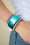 MERMAIDS Have More Fun - Blue & Purple Bracelet - Paparazzi Accessories Bracelet Bedazzle Me Pretty Mobile Fashion Boutique