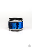 MERMAIDS Have More Fun - Blue & Silver Bracelet - Paparazzi Accessories Bracelet FS-Bedazzle Me Pretty Mobile Fashion Boutique