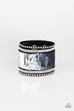 MERMAIDS Have More Fun - Blue & Silver Bracelet - Paparazzi Accessories Bracelet FS-Bedazzle Me Pretty Mobile Fashion Boutique