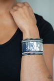 MERMAIDS Have More Fun - Blue & Silver Bracelet - Paparazzi Accessories Bracelet FS-Bedazzle Me Pretty Mobile Fashion Boutique