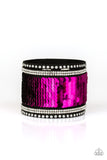 MERMAIDS Have More Fun - Pink & Black Bracelet - Paparazzi Accessories Bracelet FS-Bedazzle Me Pretty Mobile Fashion Boutique