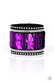 MERMAIDS Have More Fun - Purple Bracelet - Paparazzi Accessories Bracelet FS-Bedazzle Me Pretty Mobile Fashion Boutique