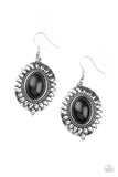Mesa Garden - Black Earrings - Paparazzi Accessories Earrings Bedazzle Me Pretty Mobile Fashion Boutique