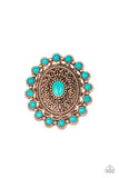 Mesa Mandala - Copper Ring - Paparazzi Accessories Ring Bedazzle Me Pretty Mobile Fashion Boutique