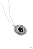 Mesa Medallion - Black Necklace - Paparazzi Accessories Necklace Bedazzle Me Pretty Mobile Fashion Boutique