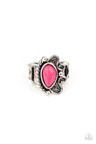 Mesa Meditation - Pink Ring - Paparazzi Accessories Ring Bedazzle Me Pretty Mobile Fashion Boutique