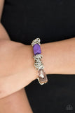 Mesmerizingly Magmatic - Purple Bracelet - Paparazzi Accessories Bracelet Bedazzle Me Pretty Mobile Fashion Boutique
