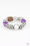 Mesmerizingly Magmatic - Purple Bracelet - Paparazzi Accessories Bracelet Bedazzle Me Pretty Mobile Fashion Boutique