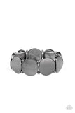 Metallic Spotlight - Black Bracelet - Paparazzi Accessories Bracelet Bedazzle Me Pretty Mobile Fashion Boutique