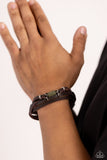 Metamorphic Monument - Green Bracelet - Paparazzi Accessories Bracelet Bedazzle Me Pretty Mobile Fashion Boutique