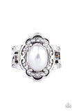 Metro Marina - Silver Ring - Paparazzi Accessories Ring Bedazzle Me Pretty Mobile Fashion Boutique