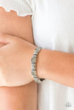 Metro Marvelous - Silver Bracelet - Paparazzi Accessories Bracelet Bedazzle Me Pretty Mobile Fashion Boutique