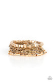 Metro Materials - Multi Bracelet - Paparazzi Accessories Bracelet Bedazzle Me Pretty Mobile Fashion Boutique