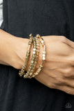 Metro Materials - Multi Bracelet - Paparazzi Accessories Bracelet Bedazzle Me Pretty Mobile Fashion Boutique