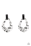 Metro Meltdown - Black Post Earrings - Paparazzi Accessories Post Earrings Bedazzle Me Pretty Mobile Fashion Boutique