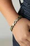 Metro Metalsmith - Brass Bracelet - Paparazzi Accessories Bracelet Bedazzle Me Pretty Mobile Fashion Boutique