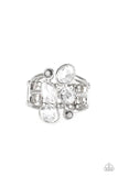 Metro Mingle - Silver Ring - Paparazzi Accessories Ring Bedazzle Me Pretty Mobile Fashion Boutique