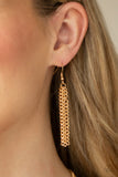 Metro Mirage - Gold Necklace - Paparazzi Accessories Necklace Bedazzle Me Pretty Mobile Fashion Boutique