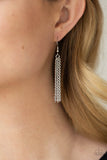 Metro Mirage - Silver Necklace - Paparazzi Accessories Necklace Bedazzle Me Pretty Mobile Fashion Boutique