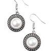 Metro Mogul - White Earrings - Paparazzi Accessories Earrings Bedazzle Me Pretty Mobile Fashion Boutique