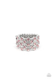 Metro Motivation - Pink Ring - Paparazzi Accessories Ring Bedazzle Me Pretty Mobile Fashion Boutique