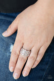Metro Motivation - Pink Ring - Paparazzi Accessories Ring Bedazzle Me Pretty Mobile Fashion Boutique