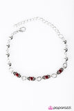 Metro Movement - Red Bracelet - Paparazzi Accessories Bracelet Bedazzle Me Pretty Mobile Fashion Boutique