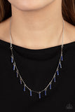 Metro Muse - Blue Necklace - Paparazzi Accessories Necklace Bedazzle Me Pretty Mobile Fashion Boutique