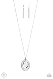 Metro Must-Have - White Necklace - Paparazzi Accessories Necklace Bedazzle Me Pretty Mobile Fashion Boutique