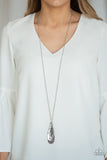 Metro Storm - Purple Necklace - Paparazzi Accessories Necklace Bedazzle Me Pretty Mobile Fashion Boutique