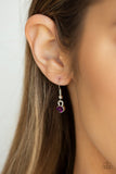 Metro Storm - Purple Necklace - Paparazzi Accessories Necklace Bedazzle Me Pretty Mobile Fashion Boutique