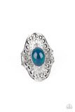 Mexican Magic - Blue Ring - Paparazzi Accessories Ring Bedazzle Me Pretty Mobile Fashion Boutique
