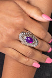 Mexican Magic - Purple Ring - Paparazzi Accessories Ring Bedazzle Me Pretty Mobile Fashion Boutique