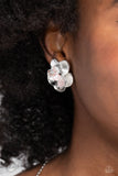 Miami Magic - Pink Clip-On Earrings - Paparazzi Accessories Clip-On Bedazzle Me Pretty Mobile Fashion Boutique