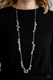 Miami Mojito - White Necklace - Paparazzi Accessories Necklace Bedazzle Me Pretty Mobile Fashion Boutique