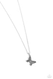 Midair Magic - Silver Necklace - Paparazzi Accessories Necklace Bedazzle Me Pretty Mobile Fashion Boutique