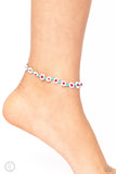 Midsummer Daisy - Blue Anklet - Paparazzi Accessories Anklet Bedazzle Me Pretty Mobile Fashion Boutique