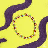 Midsummer Daisy - Multi Anklet - Paparazzi Accessories Anklet Bedazzle Me Pretty Mobile Fashion Boutique