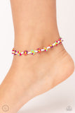 Midsummer Daisy - Multi Anklet - Paparazzi Accessories Anklet Bedazzle Me Pretty Mobile Fashion Boutique
