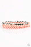 Midsummer Marvel - Orange Bracelet - Paparazzi Accessories Bracelet Bedazzle Me Pretty Mobile Fashion Boutique