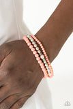 Midsummer Marvel - Orange Bracelet - Paparazzi Accessories Bracelet Bedazzle Me Pretty Mobile Fashion Boutique