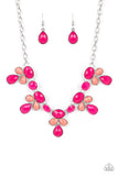 Midsummer Meadow - Pink Necklace - Paparazzi Accessories Necklace Bedazzle Me Pretty Mobile Fashion Boutique