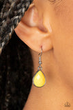 Midsummer Meadow - Yellow Necklace - Paparazzi Accessories Necklace Bedazzle Me Pretty Mobile Fashion Boutique