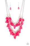 Midsummer Mixer - Pink Necklace - Paparazzi Accessories Necklace Bedazzle Me Pretty Mobile Fashion Boutique