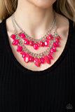 Midsummer Mixer - Pink Necklace - Paparazzi Accessories Necklace Bedazzle Me Pretty Mobile Fashion Boutique